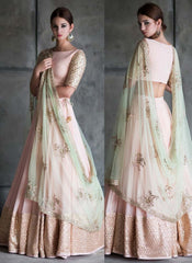 Beautiful Pink Color Embroidered Lehengha For Woman
